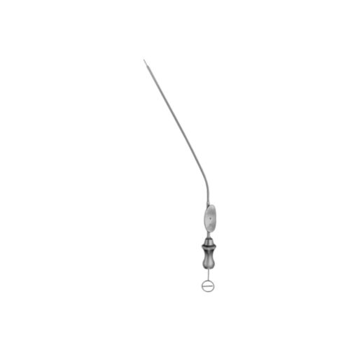 Barron suction cannula with finger control and stylet: 1.3mm 16cm, 2mm 16cm