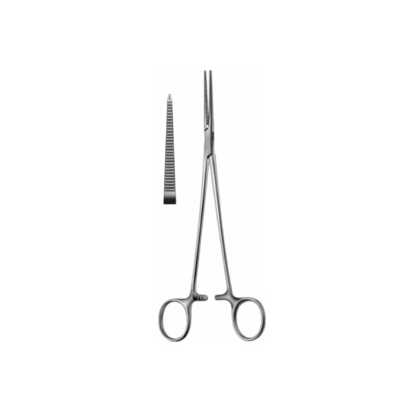 Halsted kocher artery forceps 1 x 2 teeth straight: 12.5cm, 18cm, 20cm, 21cm