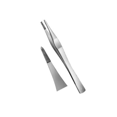 Lane tissue forceps 1 x 2 teeth: 12.5cm, 15cm, 18cm, 20cm
