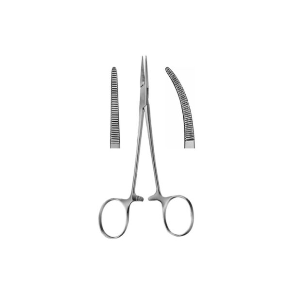 Micro Halsted mosquito forceps: straight 10cm, straight 12cm, curved 10cm, curved 12cm
