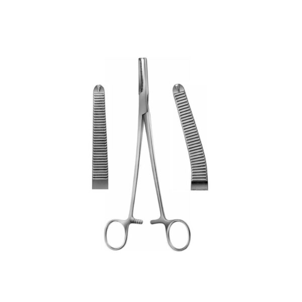 Phaneuf hysterectomy forceps: straight 21.5cm, curved 21.5cm