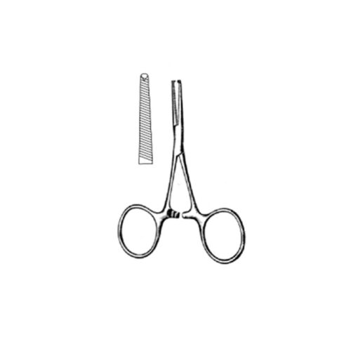 Terrier artery forceps: straight 10cm, 1 x 2 teeth straight 10cm