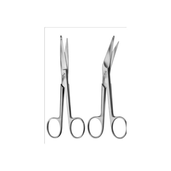 Knowles bandage scissors: straight 14cm, angled 14cm