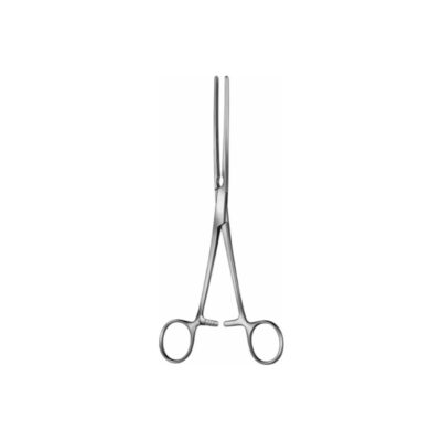 Kocher intestinal clamp: straight 22cm, straight 23cm, stright 25cm, straight 28cm, curved 22cm, curved 23cm, curved 25cm, curved 28cm