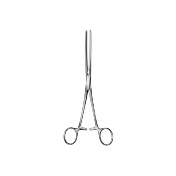 Kocher intestinal clamp: straight 22cm, straight 23cm, stright 25cm, straight 28cm, curved 22cm, curved 23cm, curved 25cm, curved 28cm