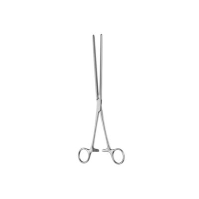 Mayo-Robson intestinal clamp: straight 21cm, straight 23cm, straight 25cm, curved 21cm, curved 23cm, curved 25cm