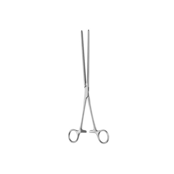 Mayo-Robson intestinal clamp: straight 21cm, straight 23cm, straight 25cm, curved 21cm, curved 23cm, curved 25cm