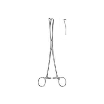 Duval intestinal forceps: 18cm, 20cm with 13mm jaw, 23cm with 20mm jaw