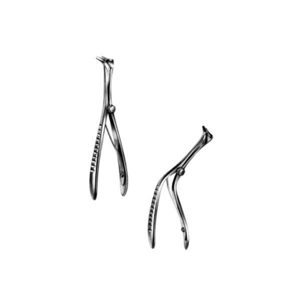 Martin nasal speculum: straight 13cm, curved 13cm