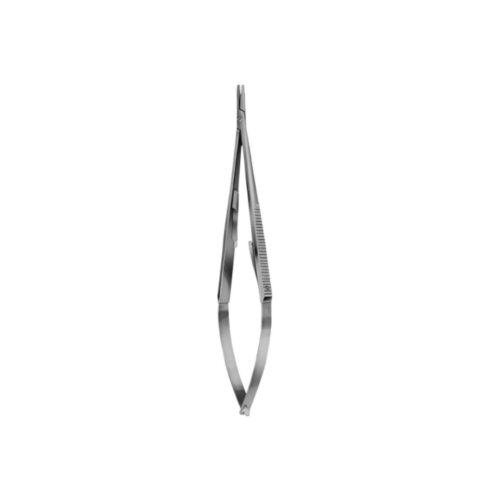 Castroviejo needle holder with catch: straight 9cm, curved 9cm, straight 12cm, straight 14cm