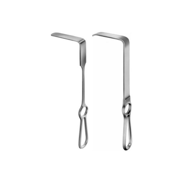 Brunner retractor 25cm: 80 x 20mm, 100 x 20mm, 120 x 25mm, 140 x 25mm, 160 x 30mm, 180 x 30mm