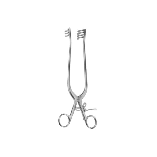 Weitlaner retractor sharp 3 x 4prongs: 10.5cm, 13cm, 16.5cm, 20cm