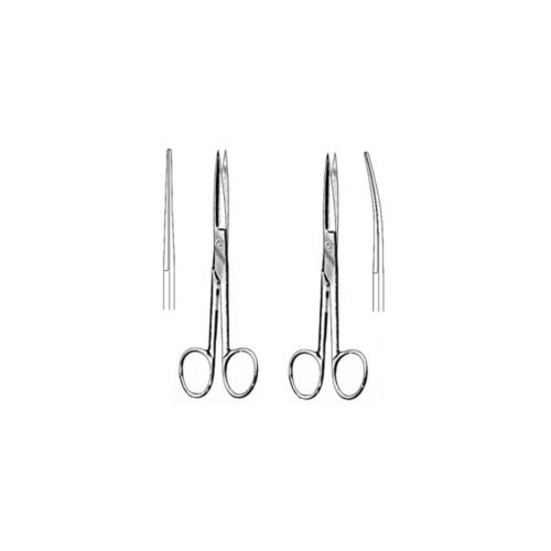 Deaver operating scissors S/S (straight 14cm, curved 14cm)