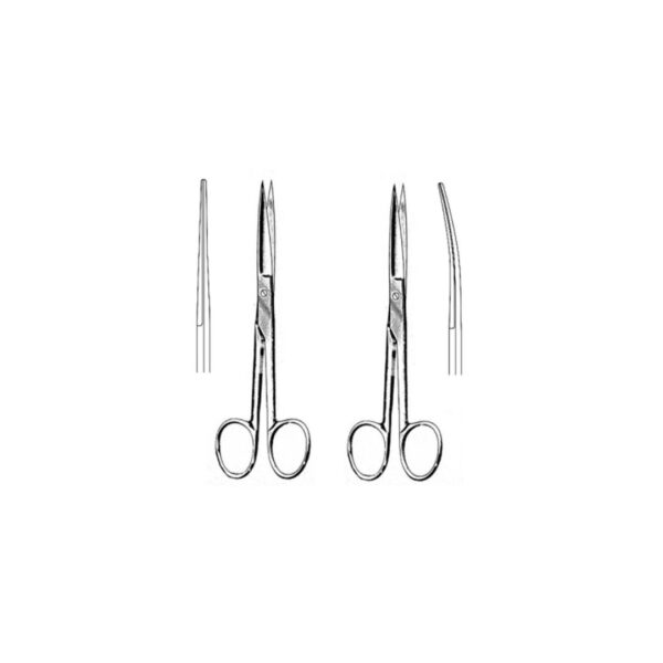 Deaver operating scissors S/S (straight 14cm, curved 14cm)