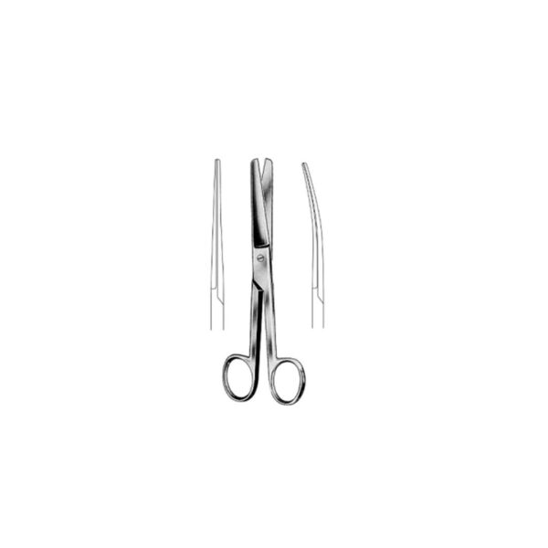 Doyen gynaecological scissors (straight 17.5cm, curved 17.5cm)