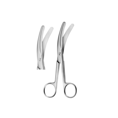 Busch umbilical scissors (straight 16cm, curved 16cm)