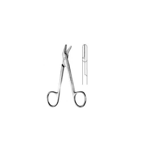 Universal scissors with one serrated jaw 12cm