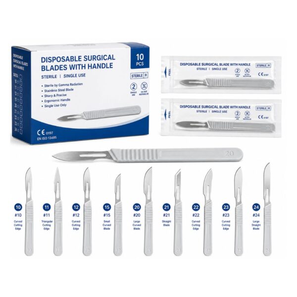 Disposable Surgical Blades with Handle