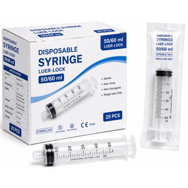 Disposable 50/60ml Syringe Luer-lock