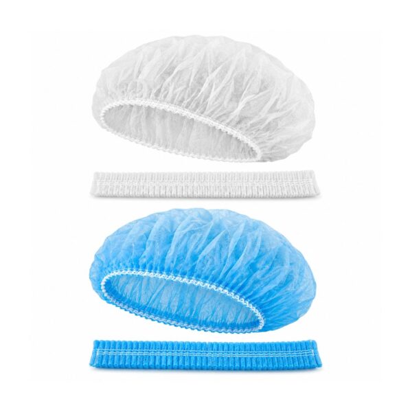 Protective Wear (15) Disposable Nurses Cap Crimped