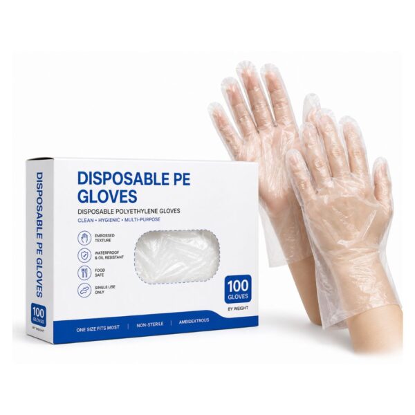 Protective Wear (16) Disposable PE Gloves