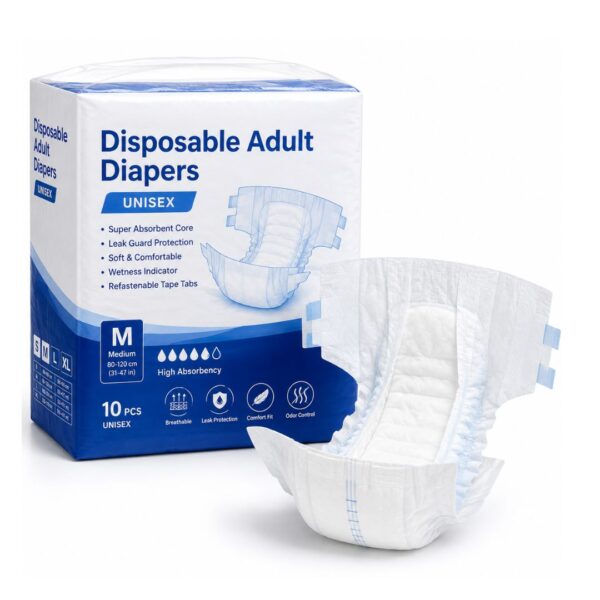 Protective Wear (2) Disposable Adult Diapers