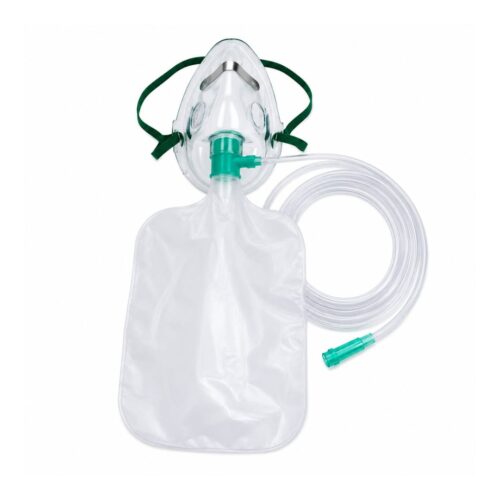 Oxygen Mask with Rebreather Bag